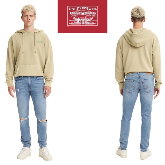 Levi's Other - Levi's 512 Slim Fit Distressed Tapered Light Wash Jeans
